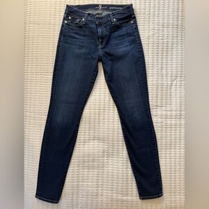 7 for all mankind jeans, gwenevere style, deep blue wash